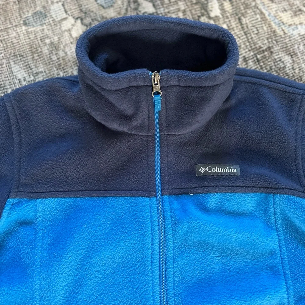 EUC Columbia Color Block Fleece Jacket Zip-Up 14/16